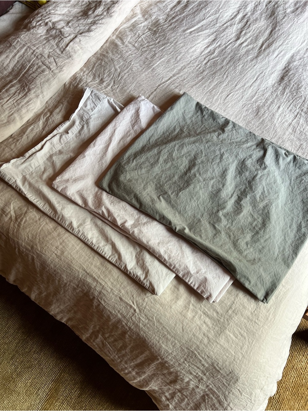 Parachute Home - Percale Pillowcases, Standard Size (Bundle of 3)